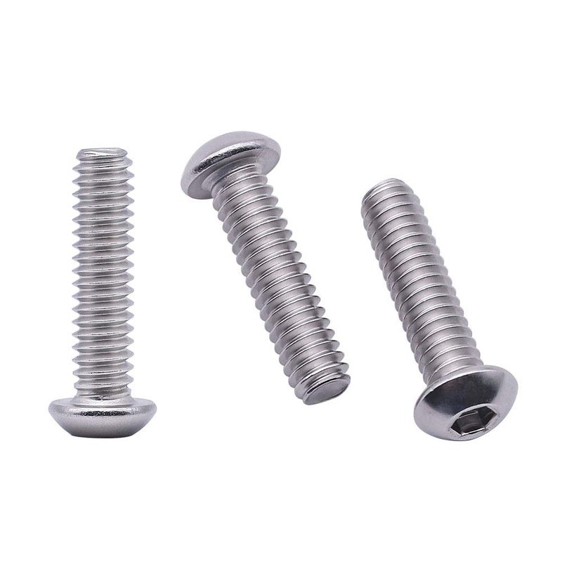 RoyceMart 5/16-18 x 1" (25 Pack) Hex Socket Button Head Cap Screws Bolts, Allen Socket Drive, 304 Stainless Steel 18-8, Bright Finish, Full Machine UNC Threads - Image 5